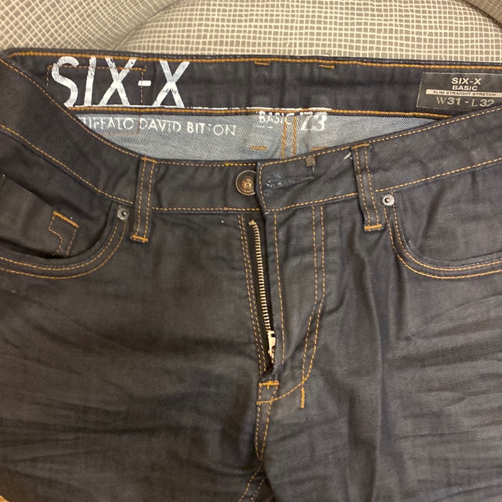 Buffalo David Bitton Six-X (slim straight stretch) jeans dark blue size W31-L32